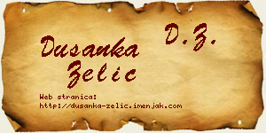 Dušanka Zelić vizit kartica